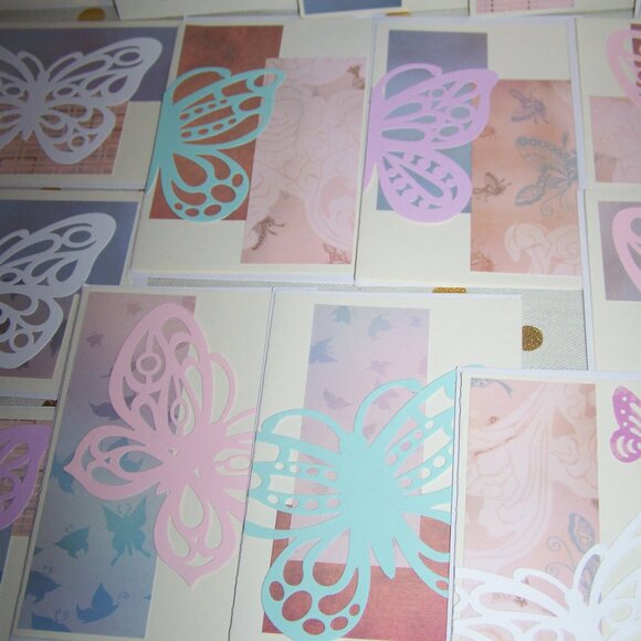 Handmade Butterfly Cards - Set of 17 - Picture 4 of 5